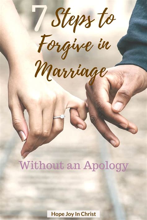 It stores itself in the soul, and slowly poisons the one who carries it. . 7 steps to forgiveness in a christian marriage